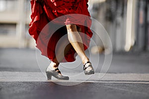 Female Flamenco dancer