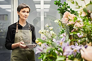 Female Florist in Shop