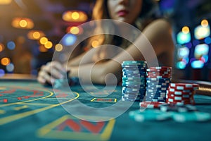 A female gambler