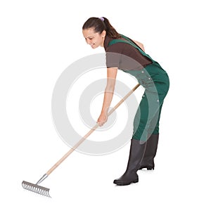 Female Gardner With Gardening Tools