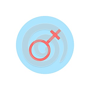 Female gender symbol icon