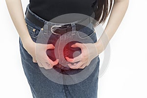 Female genital itching photo