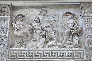 Female Goddess on Ara Pacis, Rome