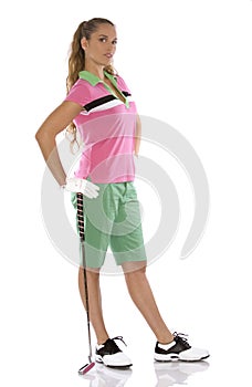 Female golfer