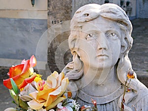 Female Graveyard Statue