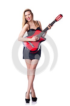 Female guitar player