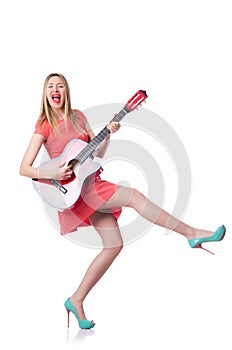 Female guitar player