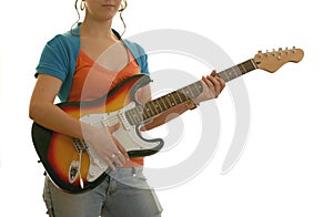 Female guitarist