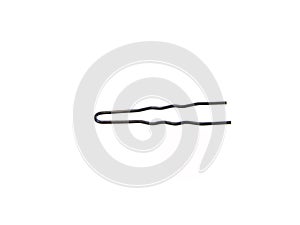 female hairpin isolated on white background