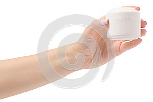 Female hand cream for face