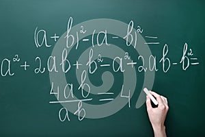 Hand writing maths formulas
