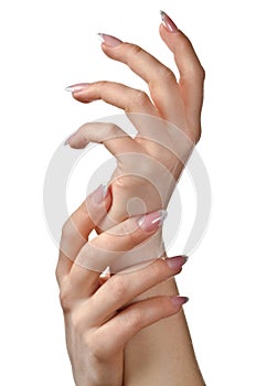 Female hands. Beauty set