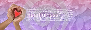 Heartfulness Hands Word Tag Cloud photo