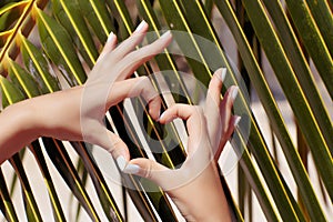 Female hands showing heart symbol