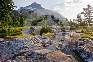 Female hiker great outdoors photo