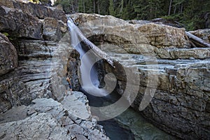 Female Hiker, Lower Myra Falls, Strathcona Provincial Park, Camp