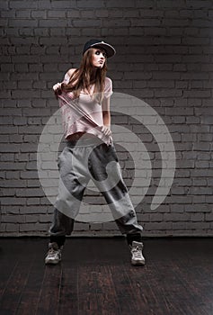 Female hip-hop dancer