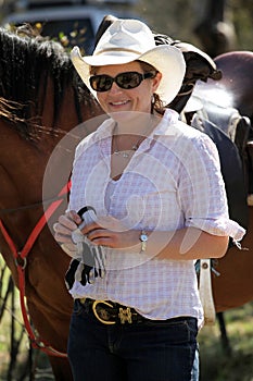 Female horse rider