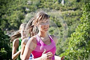 Female Jogger running outdoors