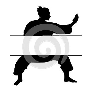 Female Karate Martial Artist EPS vector file