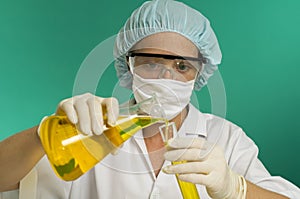 Female lab tech