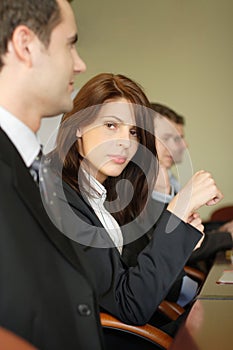 Female Lawyer in Conference