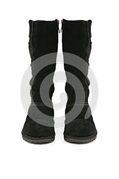 Female leather boots