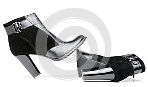 Female leather boots