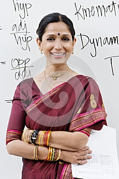 Female Lecturer With Arms Crossed