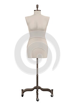 Female Mannequin Torso Isolated