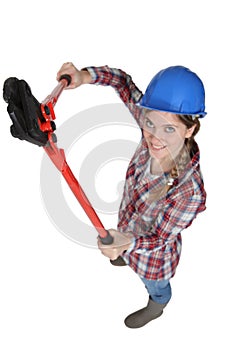 A female manual worker