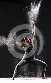 Female Martial Artist with Powder