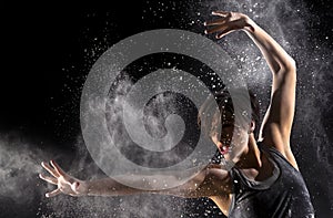 Female Martial Artist with Powder