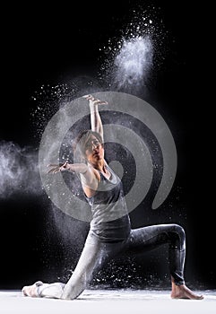 Female Martial Artist with Powder