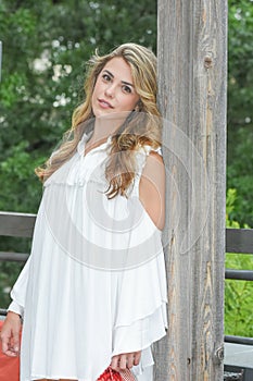 Female Model Posing Outdoors