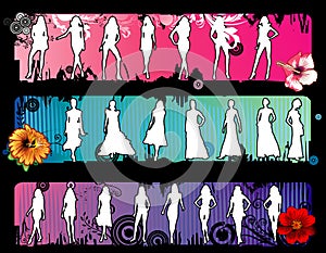 Female models vector