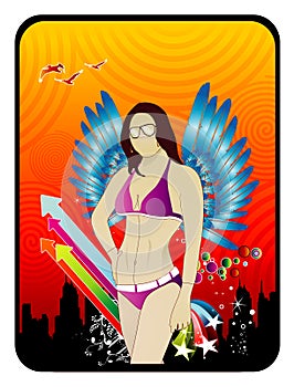 Female models vector