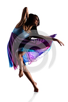 Female modern dancer