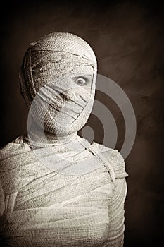 Female mummy retro style photo
