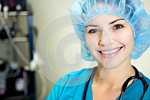 Una mujer enfermero 