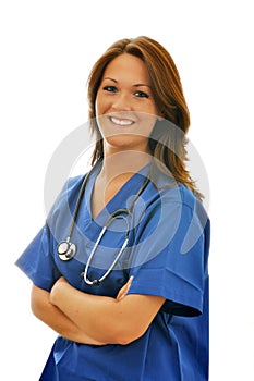 Female Nurse with Stethoscope