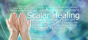 Scalar Zero Point Healing Energy Word Cloud photo