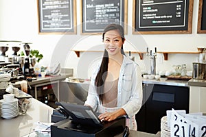 Female Owner Of Coffee Shop