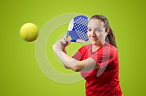 Female paddle tennis