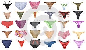 Female panties collection #1 | Isolated