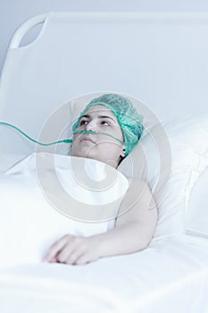 Female patient during convalescence