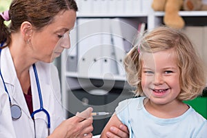 Female pediatrician injected a medicament