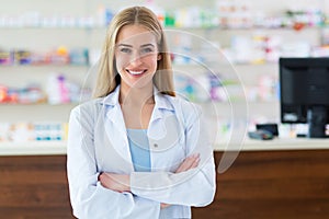 Female pharmacist