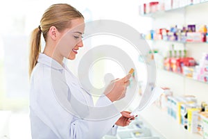 Female pharmacist