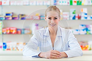 Female pharmacist